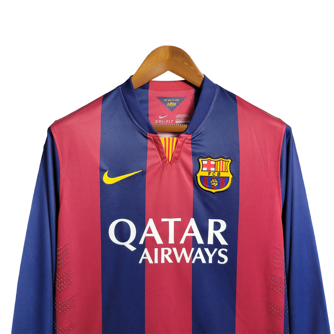 Barcelona Retro Long Sleeve 14/15 Away (Free Personalisation)