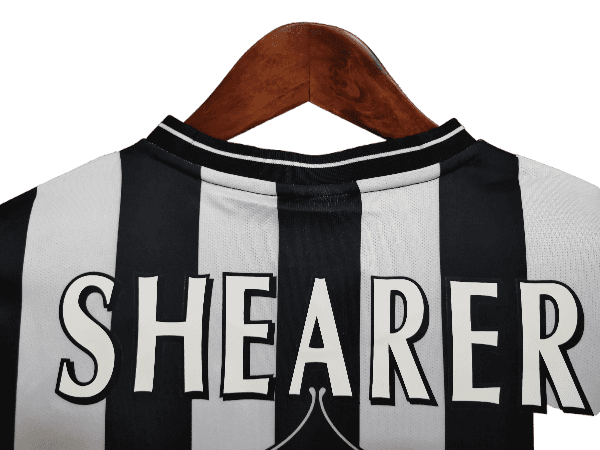 Newcastle Retro 97/99 Home Long Sleeve With Patch And Fonts (Free Personalisation)
