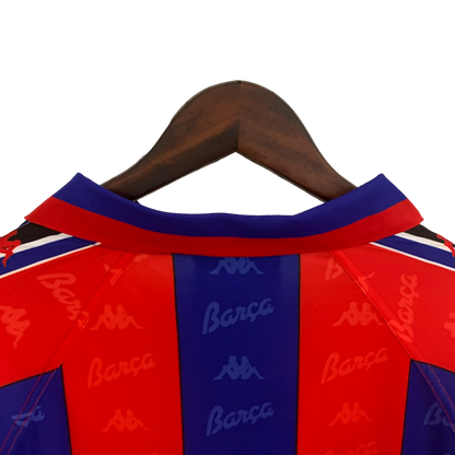 Barcelona Retro Long Sleeve 96/97 Home (Free Personalisation) (Free Personalisation)
