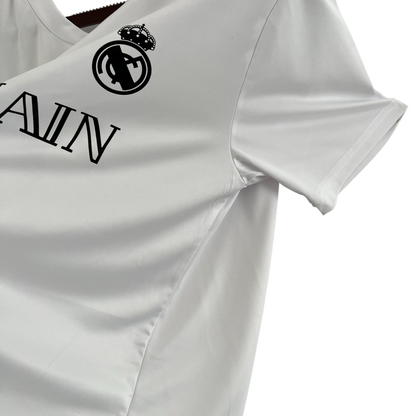Real Madrid 23/24 Balmain White & Black (Free Personalisation)
