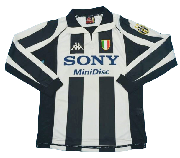 Juventus Long Sleeve Retro 1997/98 Home (Free Personalisation)