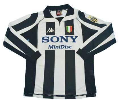 Juventus Long Sleeve Retro 1997/98 Home (Free Personalisation)