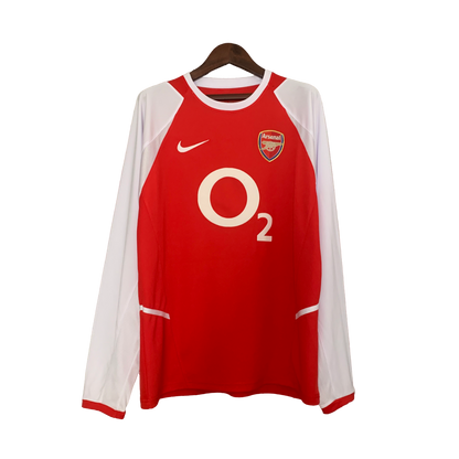 Arsenal Retro 02/04 long sleeve Home (Free Personalisation)