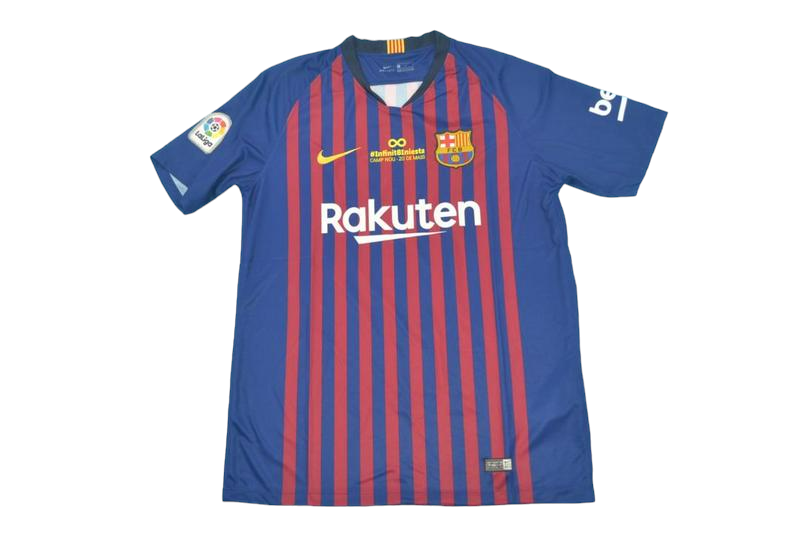 Barcelona Retro 18/19 Home Iniesta Version (Free Personalisation)