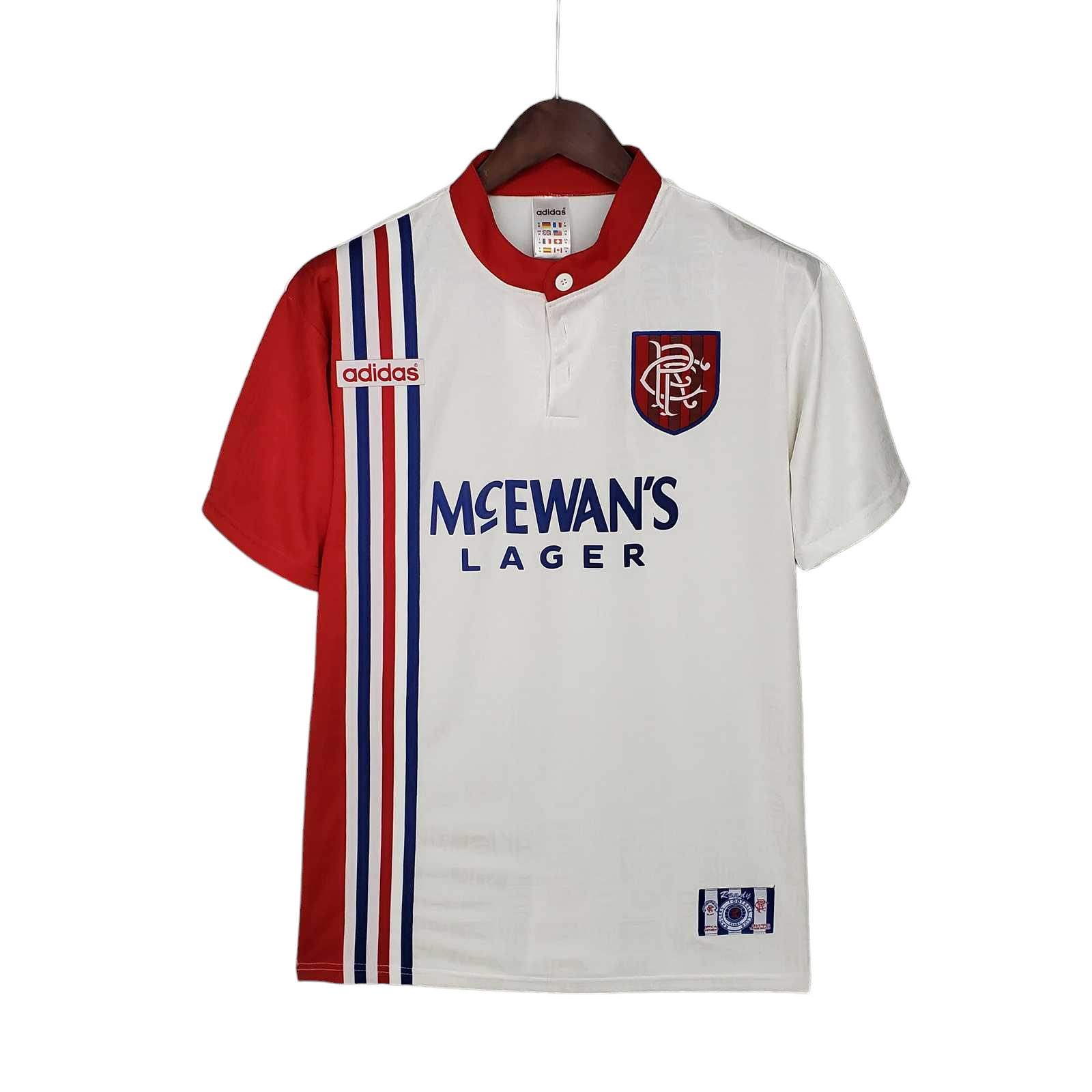 Rangers Retro 96/97 Away White (Free Personalisation)