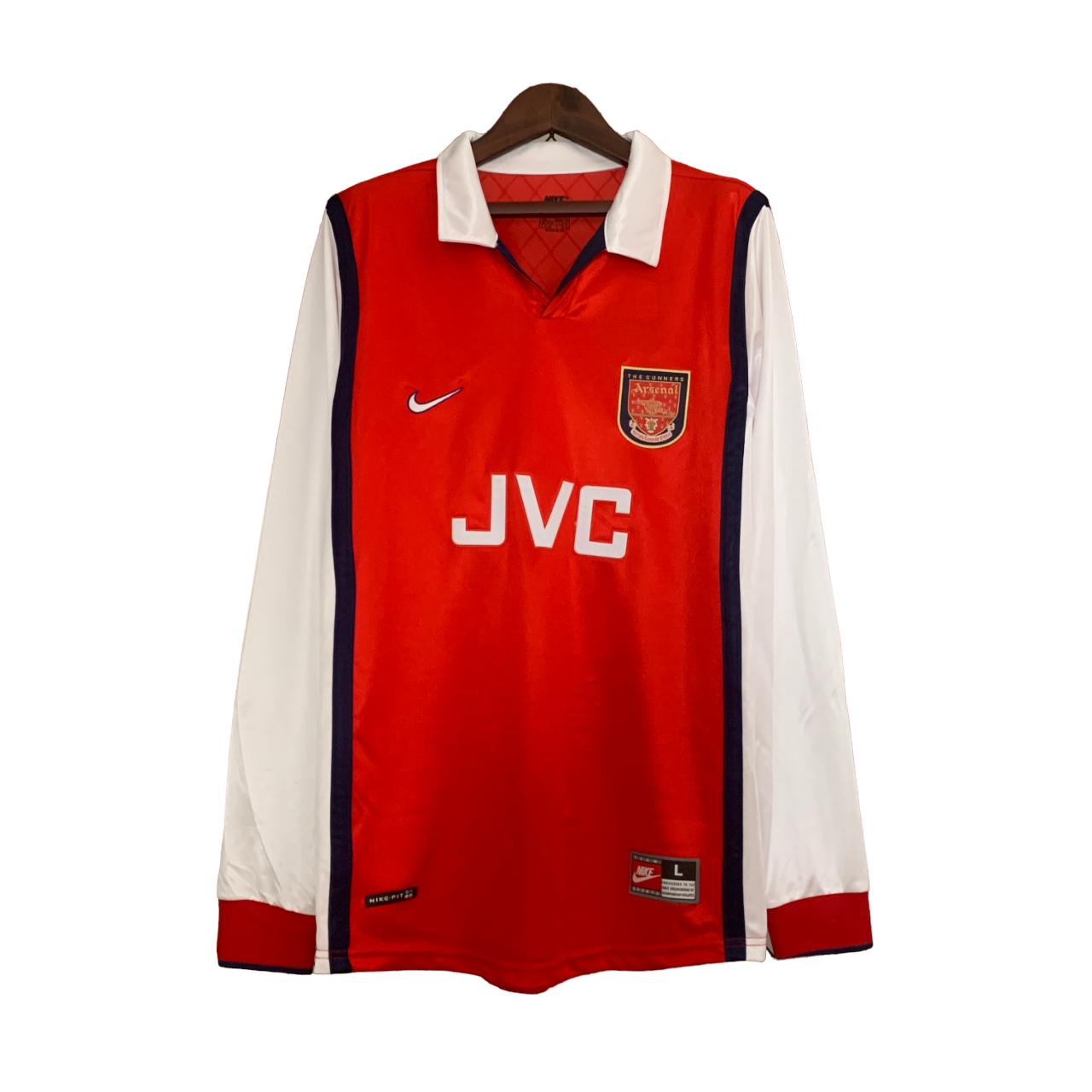 Arsenal Retro 98/99 long sleeve Home (Free Personalisation)