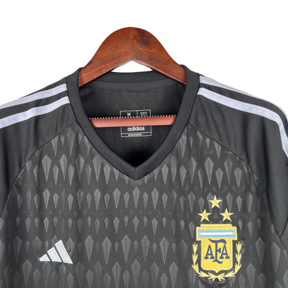 Argentina 2023 Long Sleeve Goalkeeper Black (Free Personalisation)