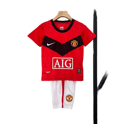 Manchester United  Retro 09-10 Kids Home (Free Personalisation)