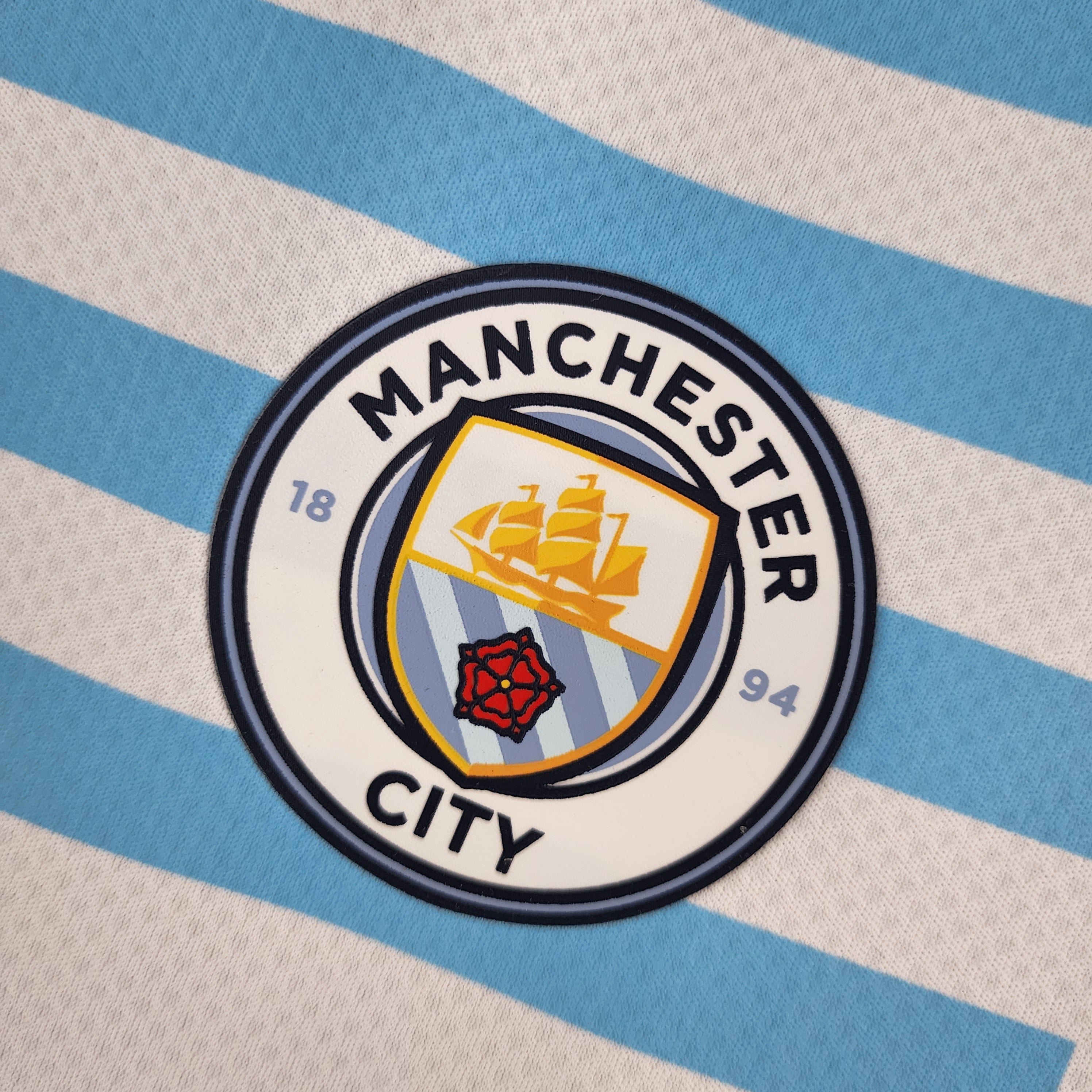 Manchester City 22/23 Pre-Match Blue And White (Free Personalisation)