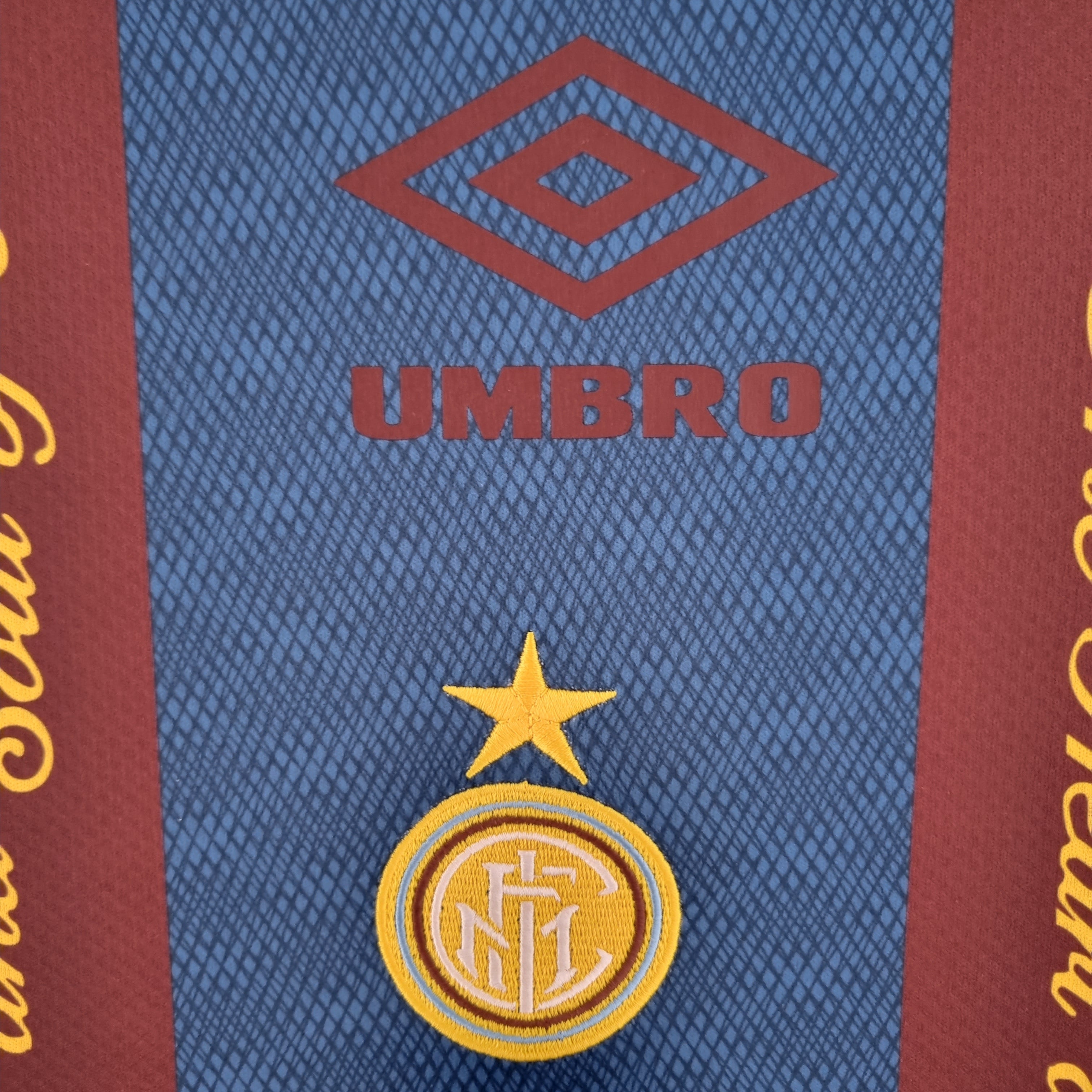 Inter Milan Retro 1994/95 Training Suit Red Blue (Free Personalisation)