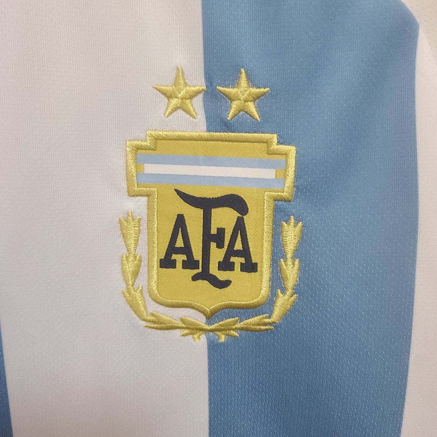 Argentina Retro 2022 Long Sleeve  Home (Free Personalisation)