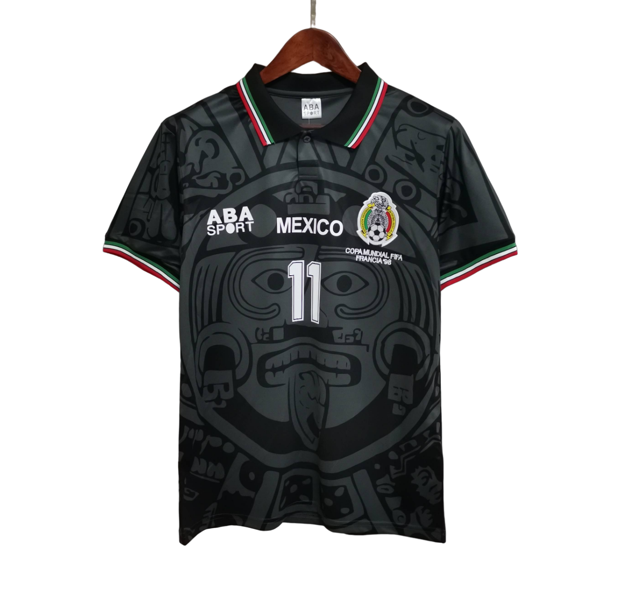 Mexico Retro Black 1998 (Free Personalisation)