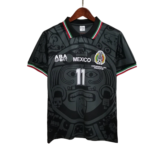 Mexico Retro Black 1998 (Free Personalisation)