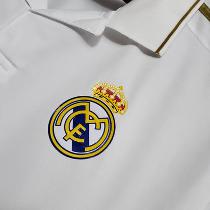 Real Madrid Retro 2011/12 Long Sleeve Home (Free Personalisation)