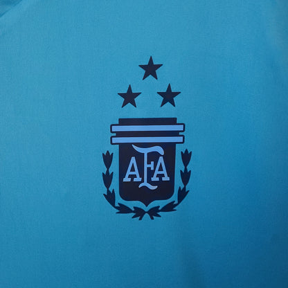 Argentina Retro 2022 Training Jersey Blue (Free Personalisation)