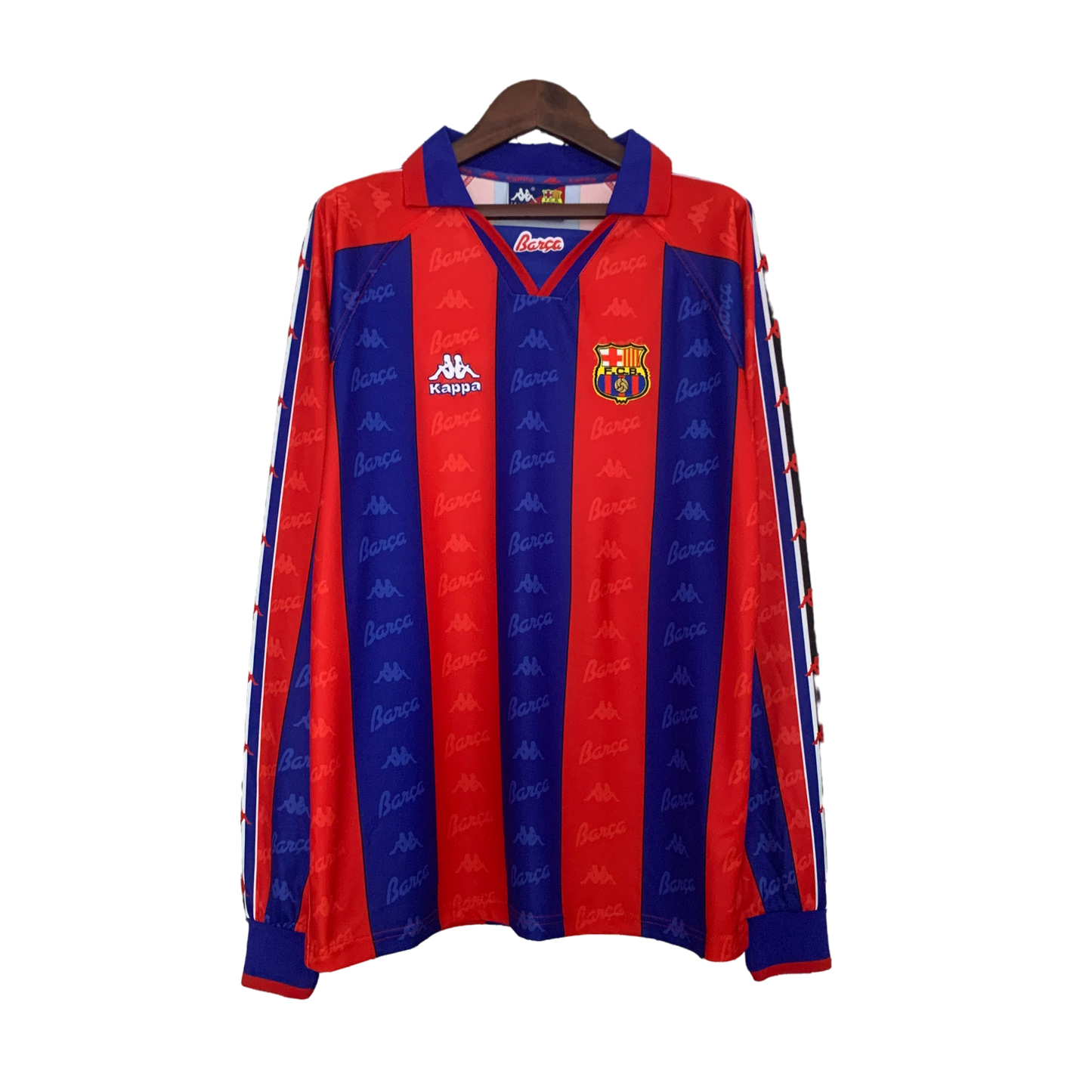 Barcelona Retro Long Sleeve 96/97 Home (Free Personalisation) (Free Personalisation)