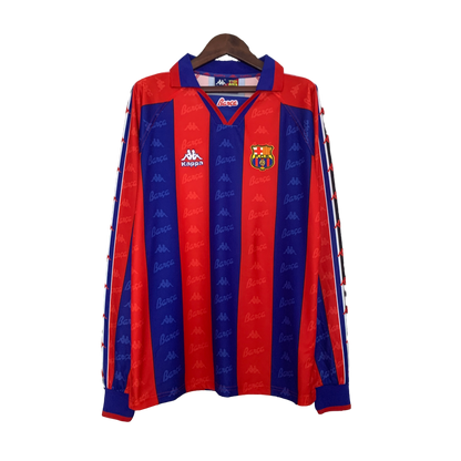 Barcelona Retro Long Sleeve 96/97 Home (Free Personalisation) (Free Personalisation)