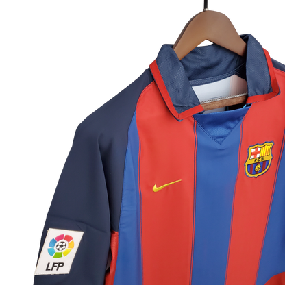 Barcelona Retro 03/04 Home (Free Personalisation)