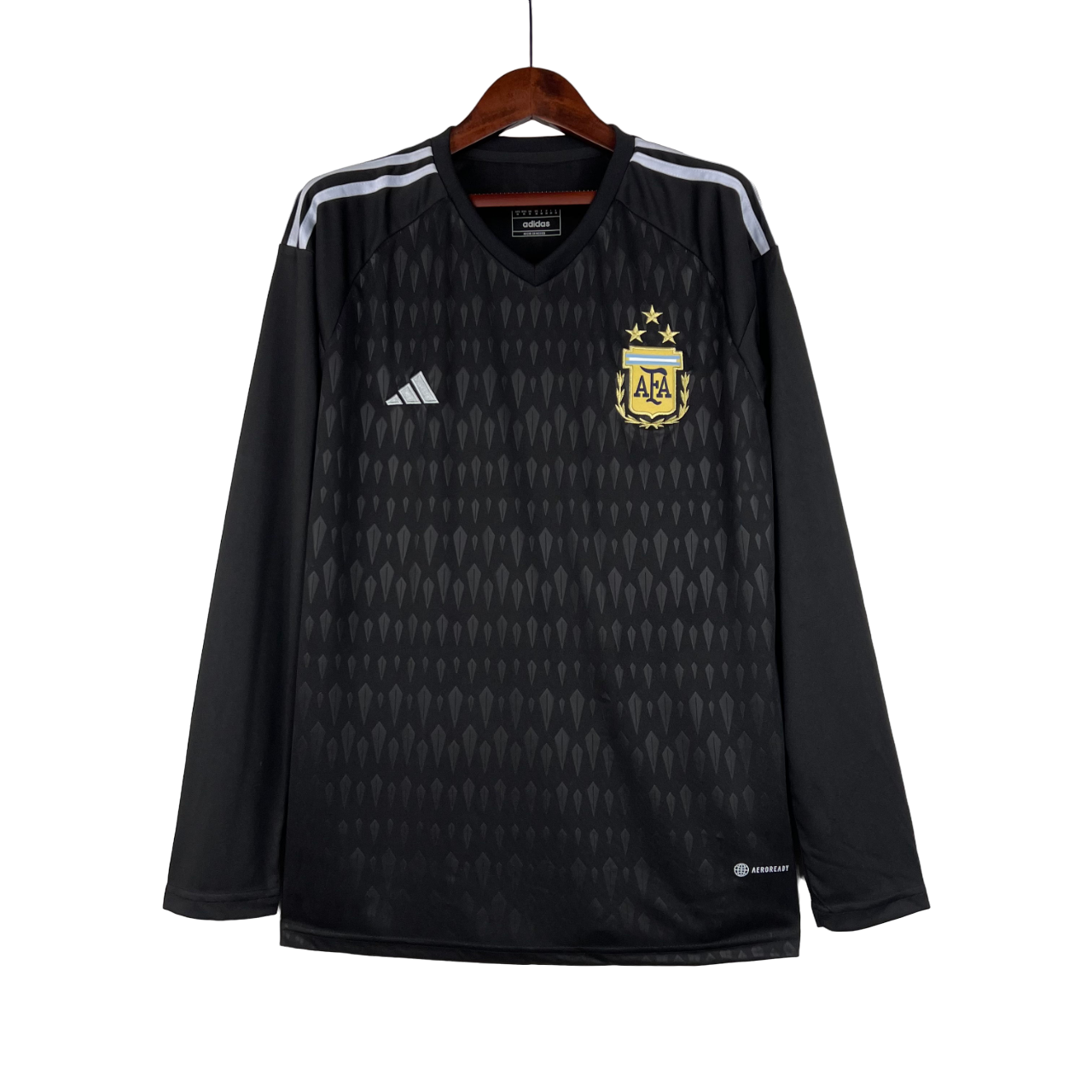 Argentina 2023 Long Sleeve Goalkeeper Black (Free Personalisation)