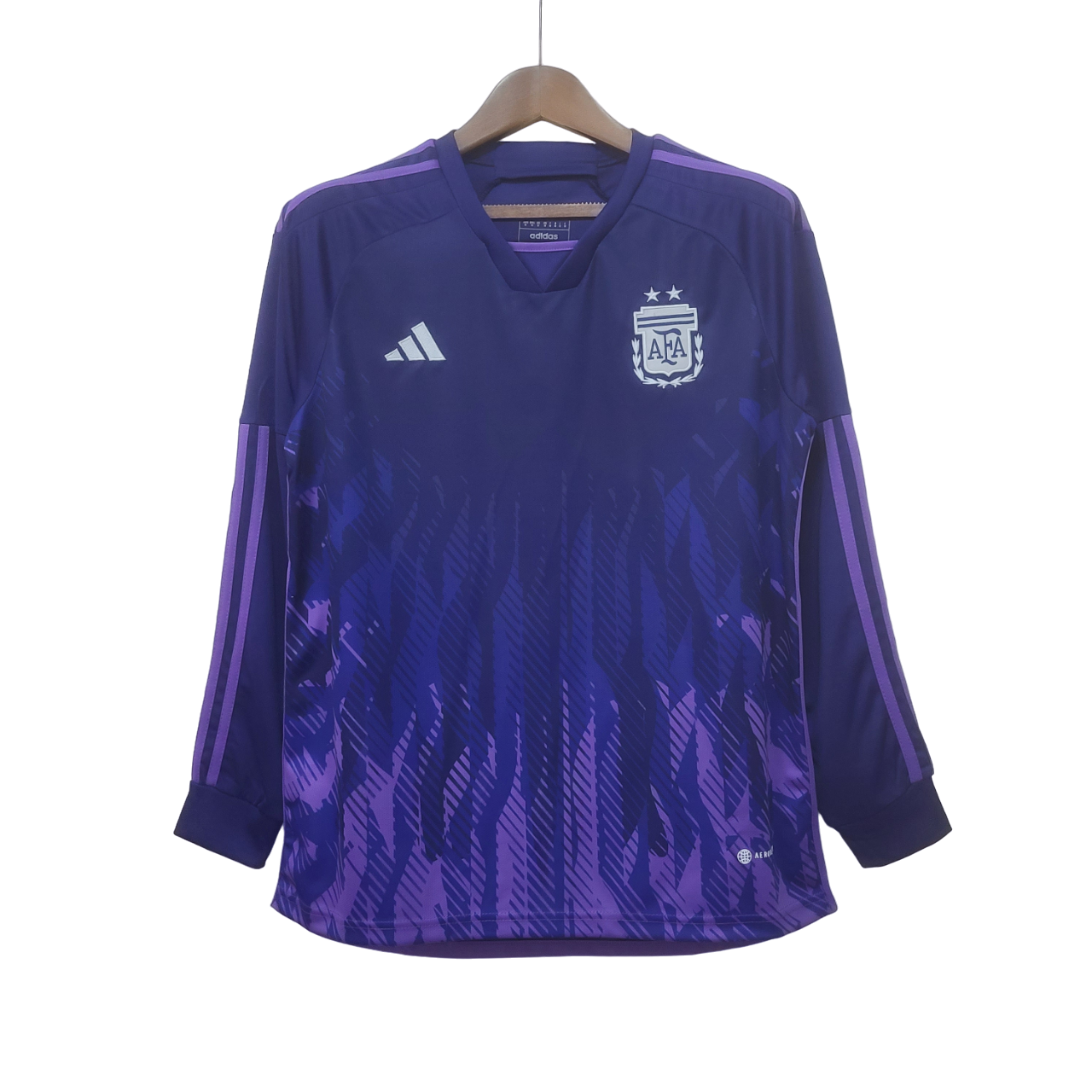 Argentina Retro 2022 Long Sleeve  Away (Free Personalisation)