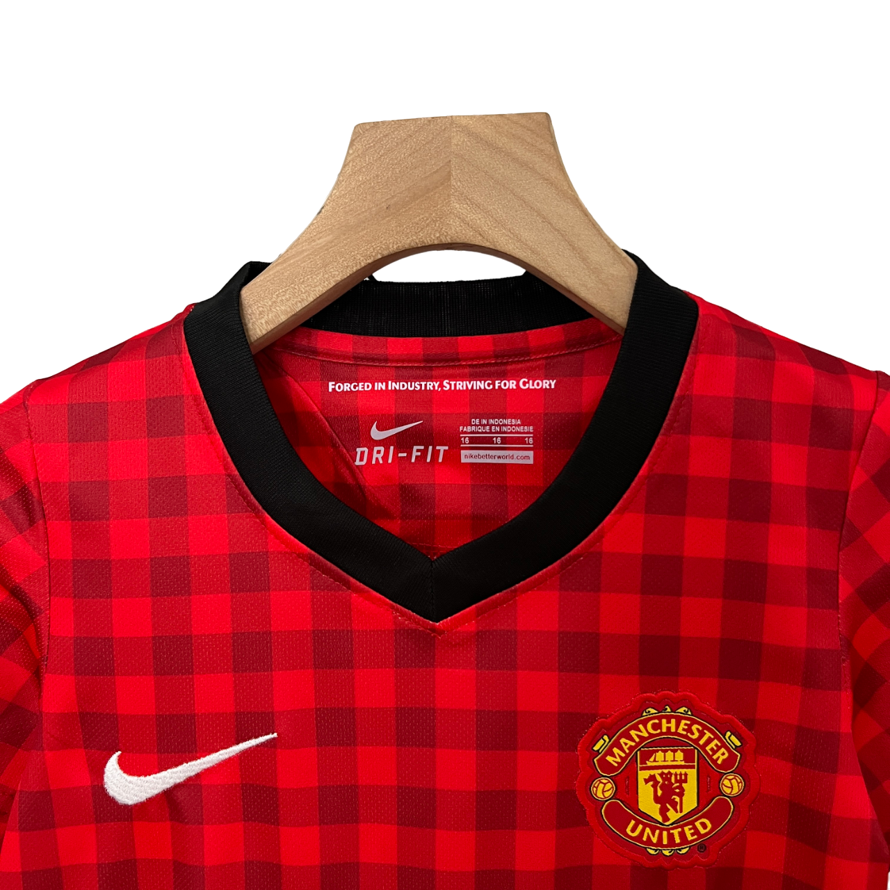 Manchester United Retro 12-13 Kids Home (Free Personalisation)