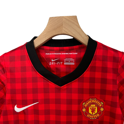 Manchester United Retro 12-13 Kids Home (Free Personalisation)