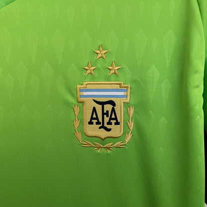 Argentina Retro 2023  3 Star Goalkeeper Green (Free Personalisation)
