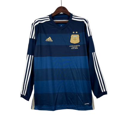 Argentina Retro  2014 Long Sleeve Away (Free Personalisation)