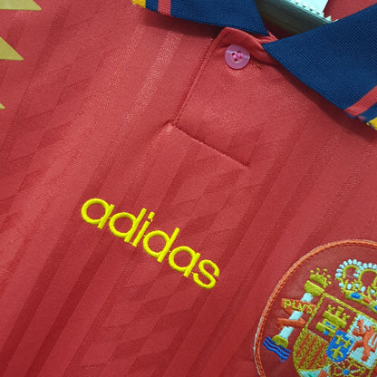 Spain Retro Shirt 1994 Home (Free Personalisation)
