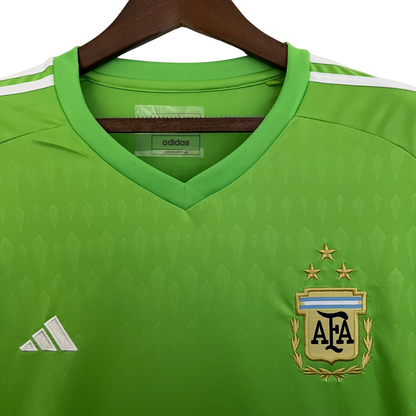 Argentina Retro 2023  3 Star Goalkeeper Green (Free Personalisation)