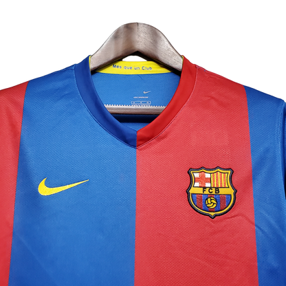 Barcelona Retro 06/07 Long Sleeve Home (Free Personalisation) (Free Personalisation)
