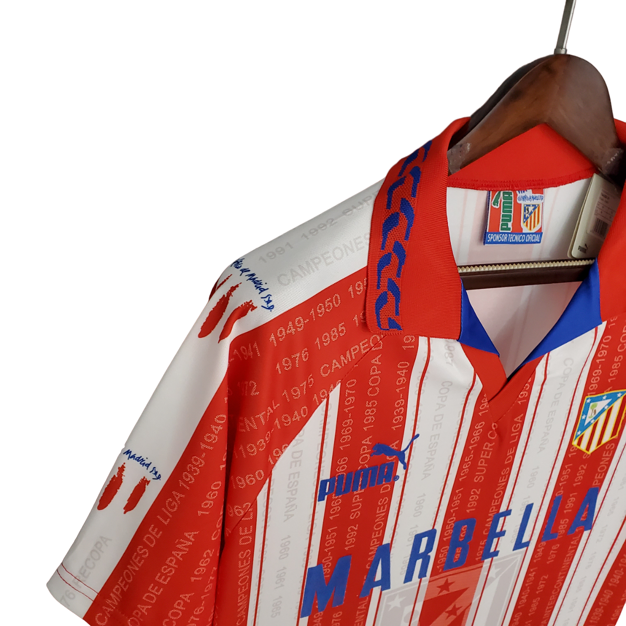 Atletico Madrid Retro 95/96 home (Free Personalisation)