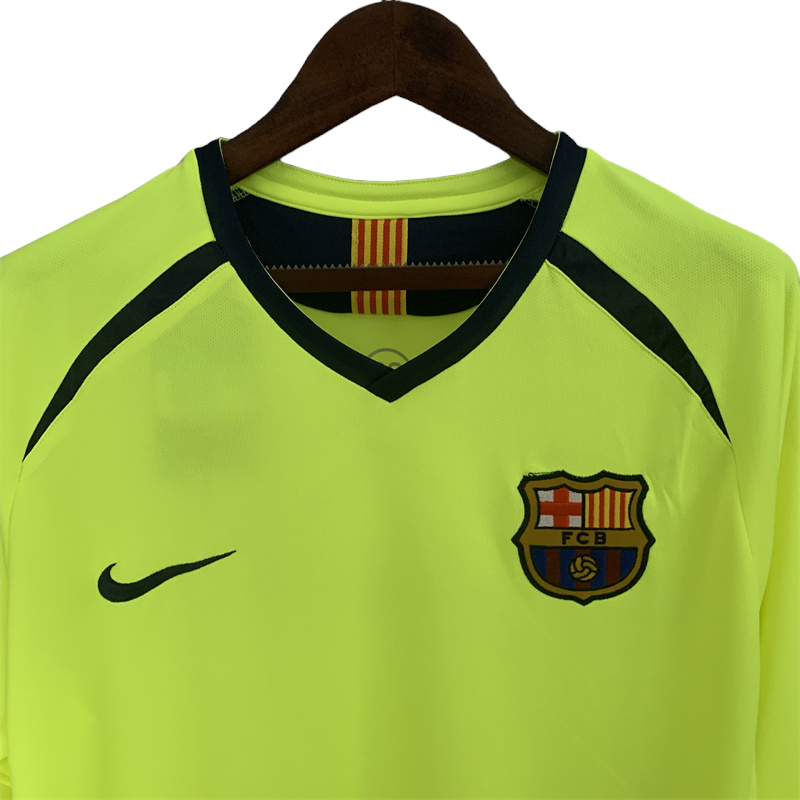 Barcelona Retro Long Sleeve 05/06 Away (Free Personalisation)