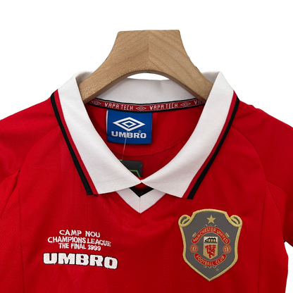 Manchester United Retro 99/00 Kids home (Free Personalisation)