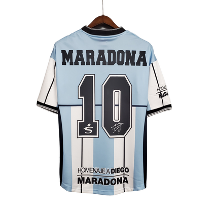 Argentina Retro 2001 Maradona #10 Commemorative Edition (Free Personalisation)