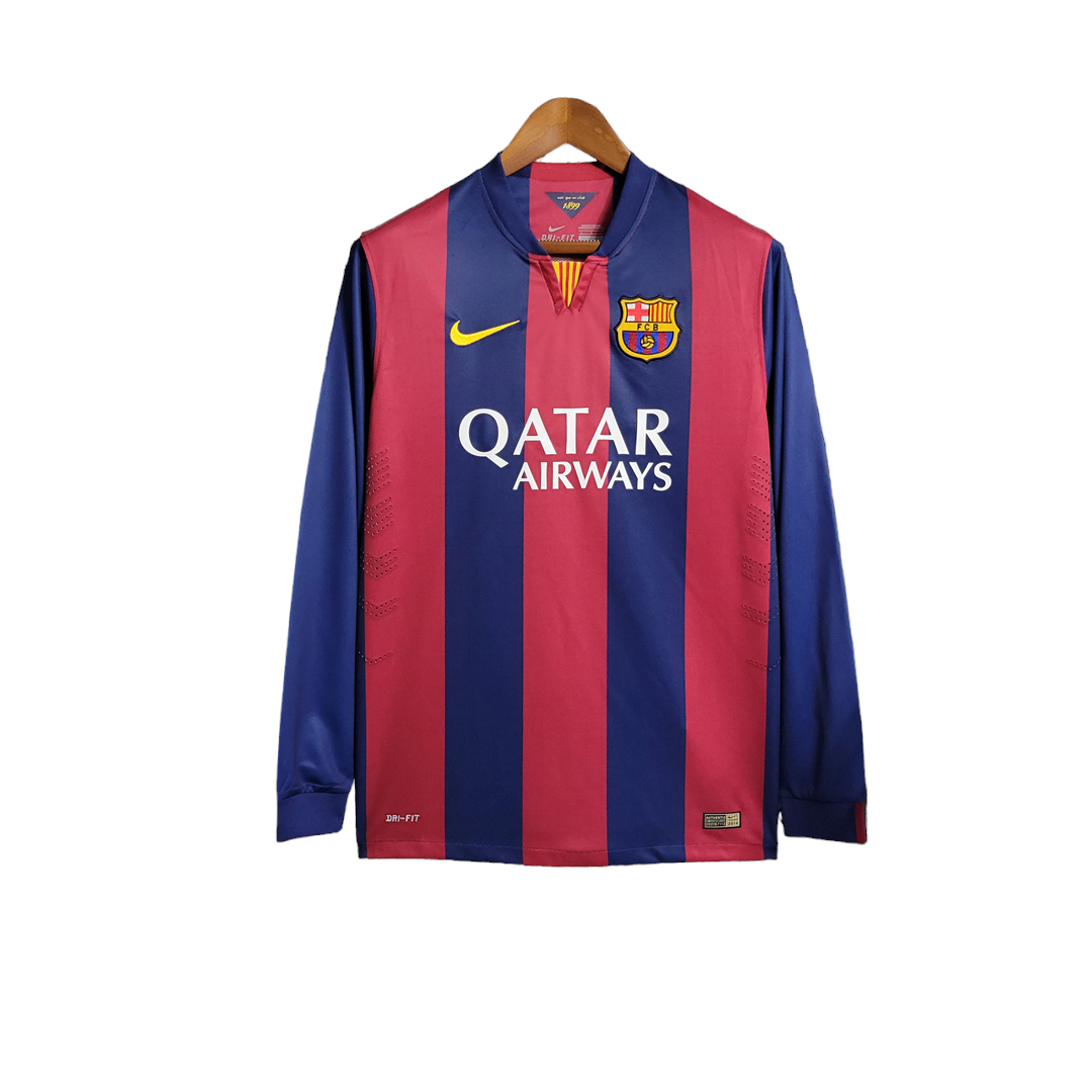 Barcelona Retro Long Sleeve 14/15 Away (Free Personalisation)