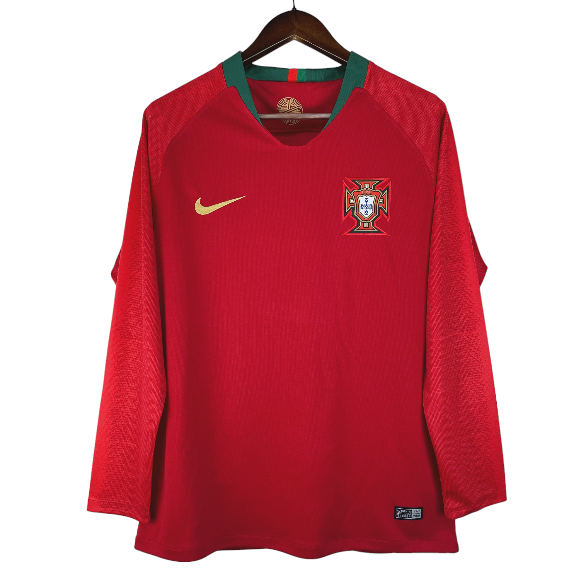 Portugal Retro Long Sleeve 2018 Home (Free Personalisation)