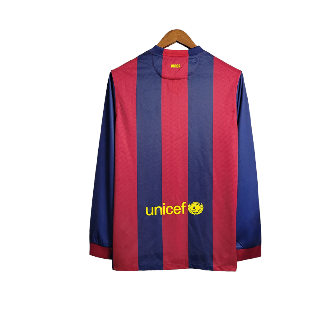 Barcelona Retro Long Sleeve 14/15 Away (Free Personalisation)