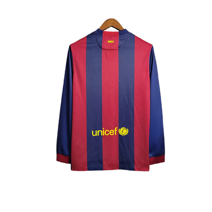 Barcelona Retro Long Sleeve 14/15 Away (Free Personalisation)