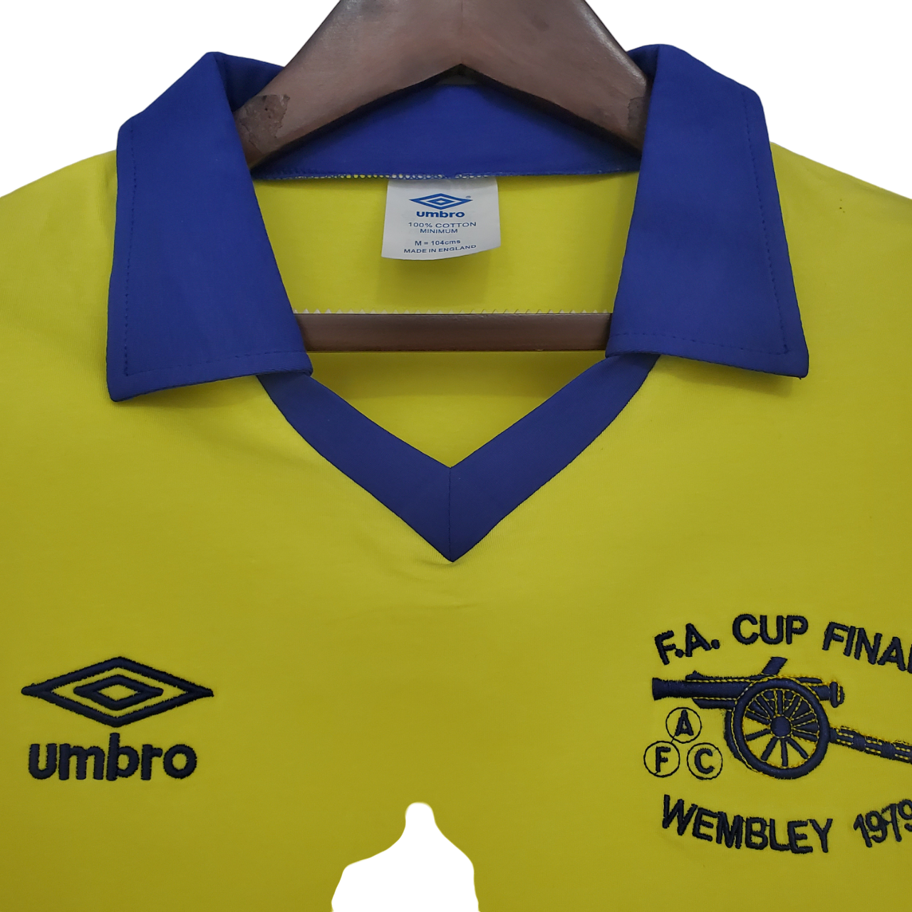 Arsenal Retro 71/79 long sleeve away yellow (Free Personalisation)