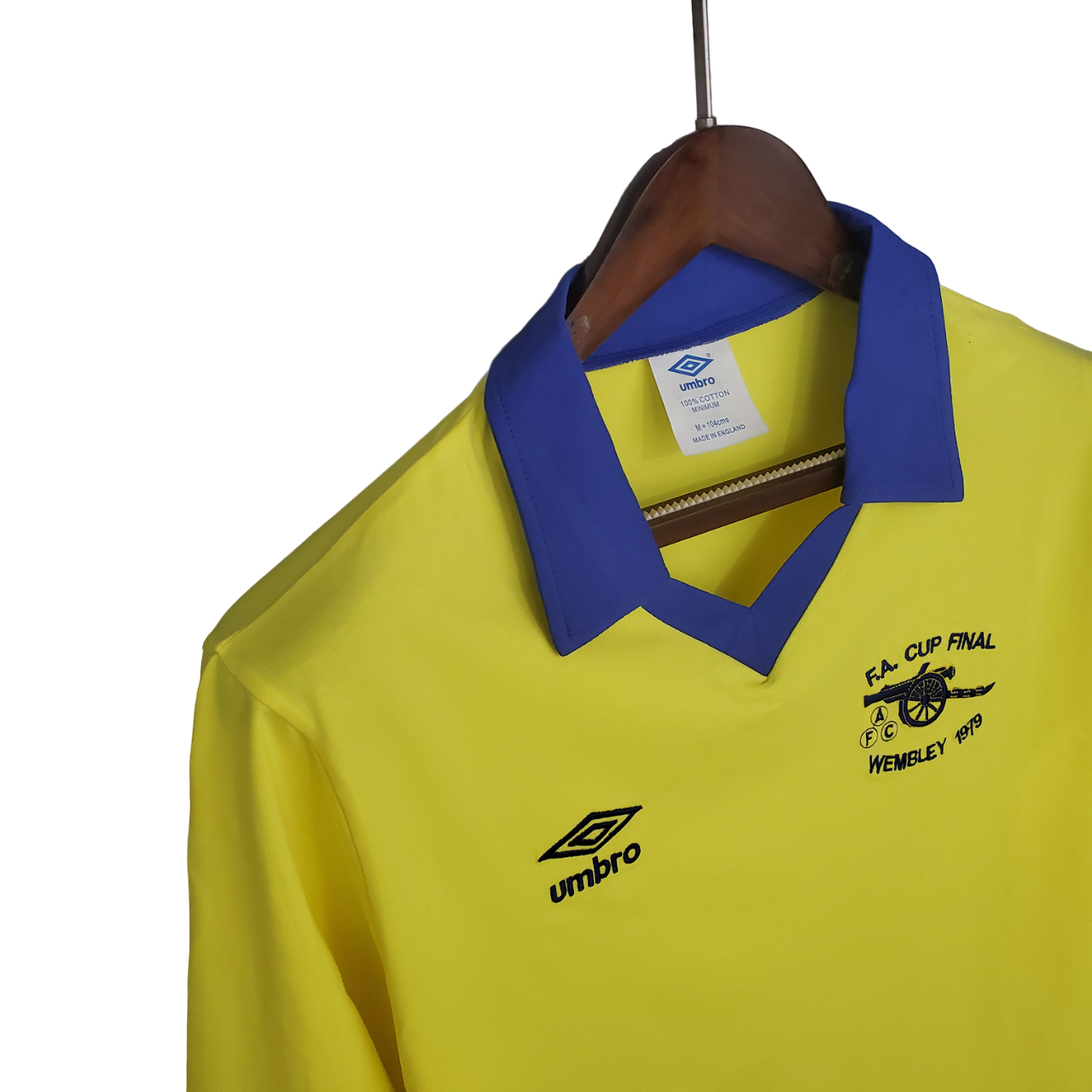 Arsenal Retro 71/79 long sleeve away yellow (Free Personalisation)