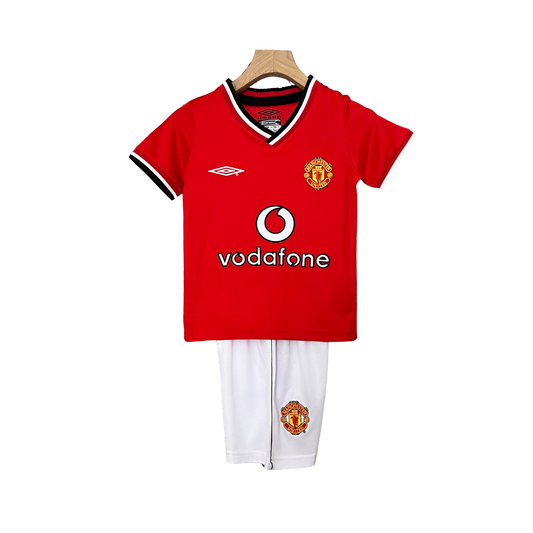 Manchester United Retro 00-01 Kids Home (Free Personalisation)