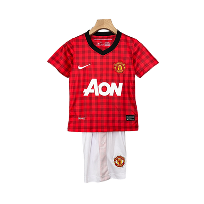 Manchester United Retro 12-13 Kids Home (Free Personalisation)