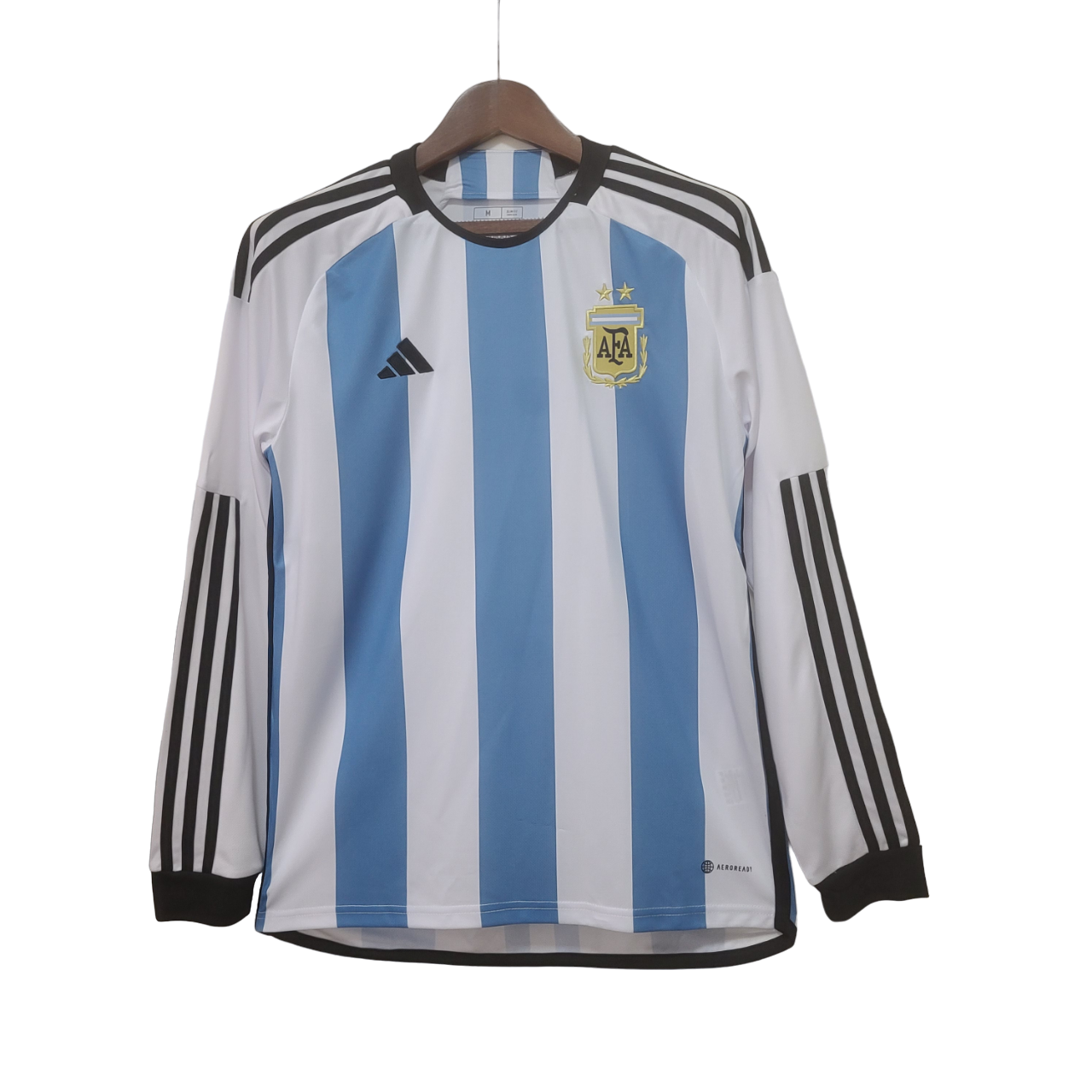 Argentina Retro 2022 Long Sleeve  Home (Free Personalisation)