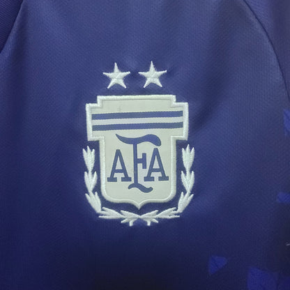 Argentina Retro 2022 Long Sleeve  Away (Free Personalisation)