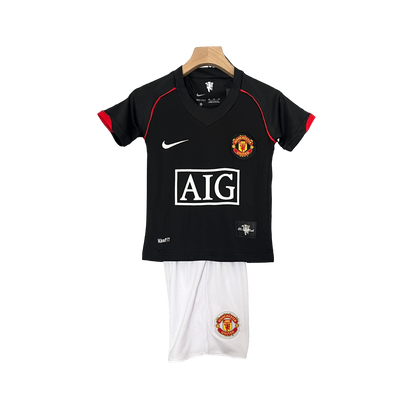 Manchester United 07/08 Kids Black (Free Personalisation)