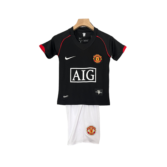 Manchester United 07/08 Kids Black (Free Personalisation)