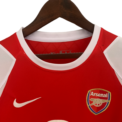 Arsenal Retro 02/04 long sleeve Home (Free Personalisation)