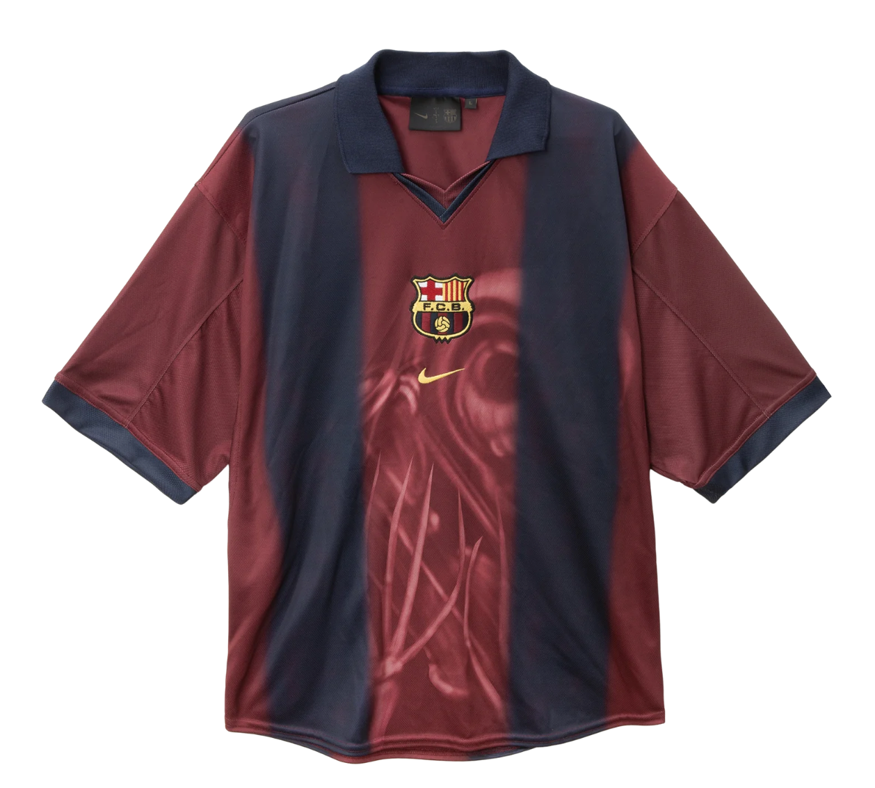 TRAVIS S X BARCELONA RETRO 2000/01 HOME SKELETON JERSEY
