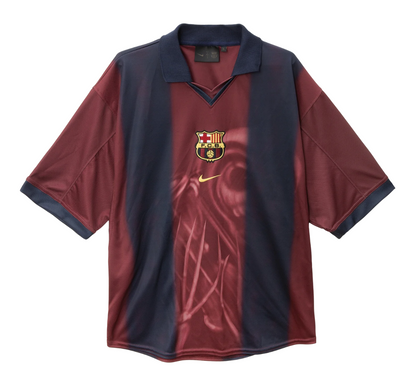 TRAVIS S X BARCELONA RETRO 2000/01 HOME SKELETON JERSEY